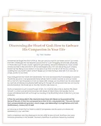 A thumbnail of a free printable Bible lesson for women about discovering the heart of God.