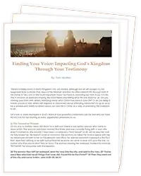 A thumbnail of a free printable Bible lesson for women about finding your voice.